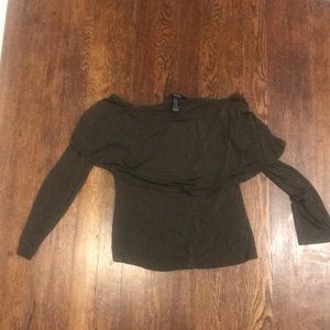 Off the shoulder 3/4 sleeve shirt